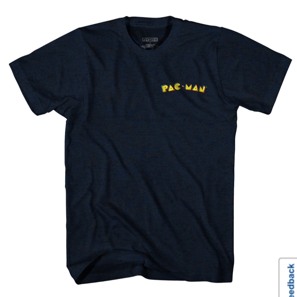 Big and Tall Mens Crew Neck Short Sleeve Regular Fit Pacman Graphic T-Shirt